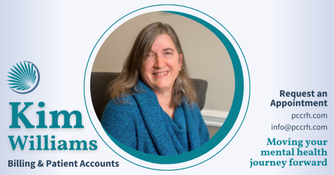 Kim Williams, Billing & Patient Accounts at Palmetto Counseling & Consulting in Rock Hill, SC. Kim Williams, Billing & Patient Accounts at Palmetto Counseling & Consulting in Rock Hill, SC.