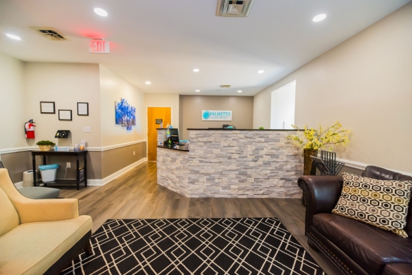 Our welcoming front desk area at our Rock Hill location.